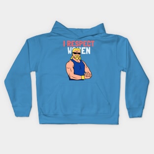 I respect women Kids Hoodie